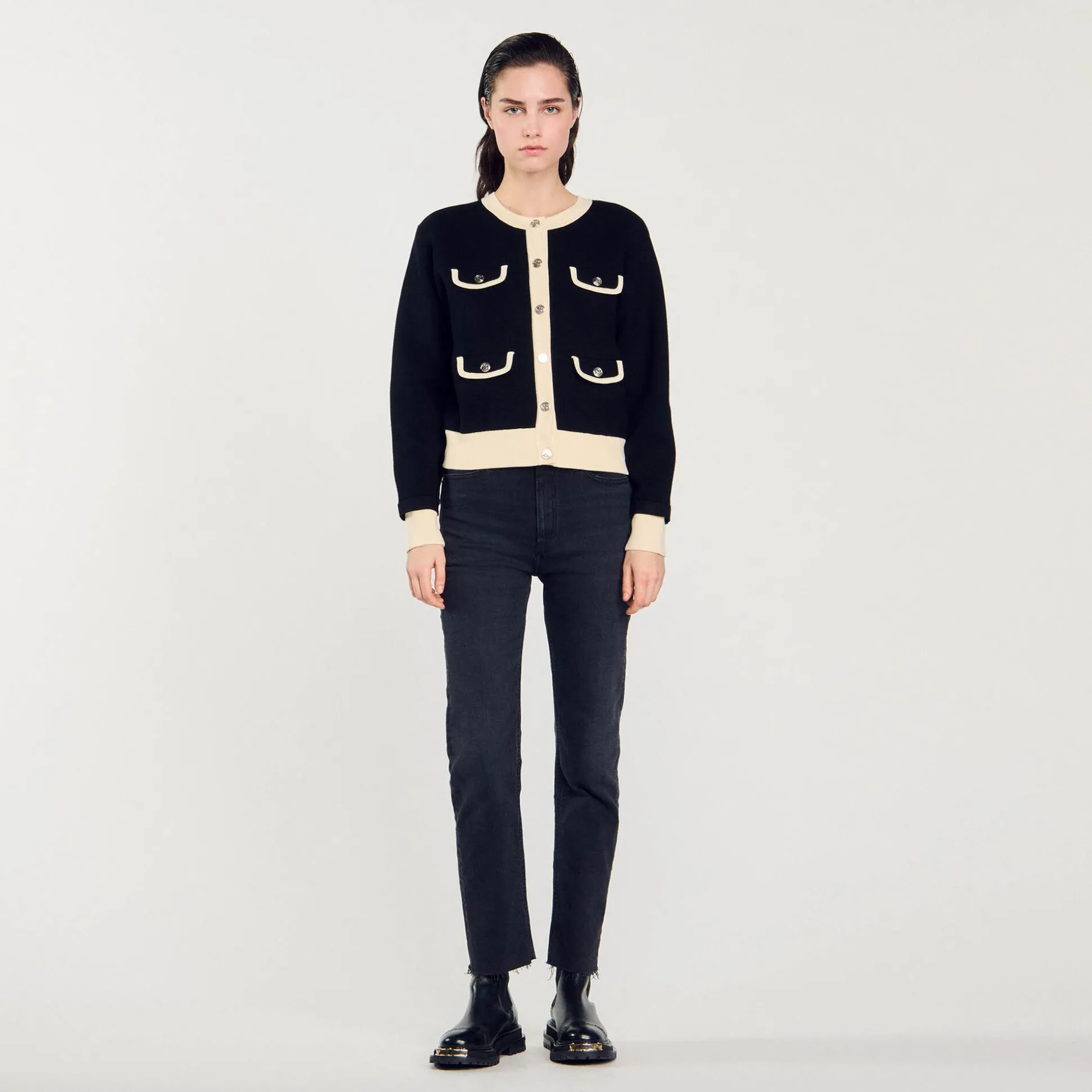 cardiga_bicolor_com_botoe_1-1.webp Sandro Paris Cardiga Bicolor Com Botoes-Mulheres Suéteres E Cardigans