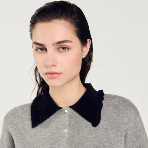 Sandro Paris Cardiga Curto-Mulheres Suéteres E Cardigans