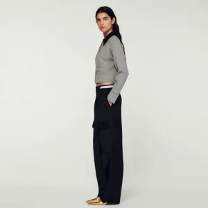 Sandro Paris Cardiga Curto-Mulheres Suéteres E Cardigans
