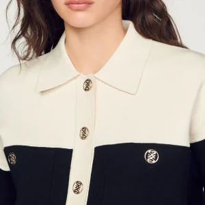 Sandro Paris Cardiga De Viscose Certificado-Mulheres Suéteres E Cardigans