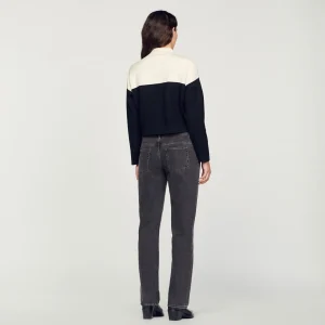Sandro Paris Cardiga De Viscose Certificado-Mulheres Suéteres E Cardigans