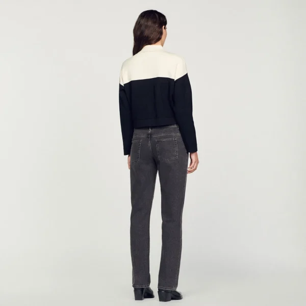 Sandro Paris Cardiga De Viscose Certificado-Mulheres Suéteres E Cardigans