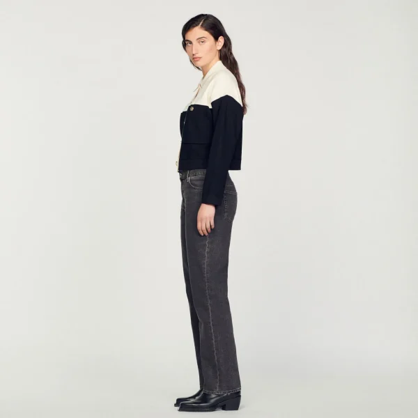 Sandro Paris Cardiga De Viscose Certificado-Mulheres Suéteres E Cardigans