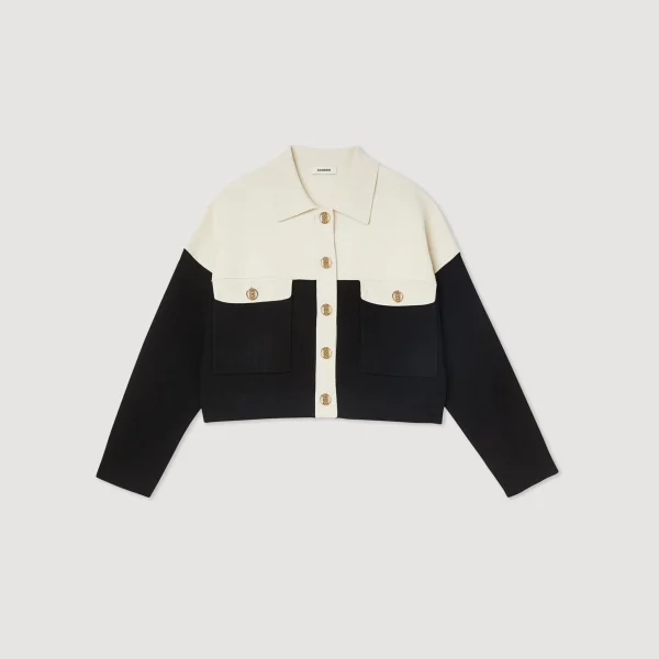 Sandro Paris Cardiga De Viscose Certificado-Mulheres Suéteres E Cardigans
