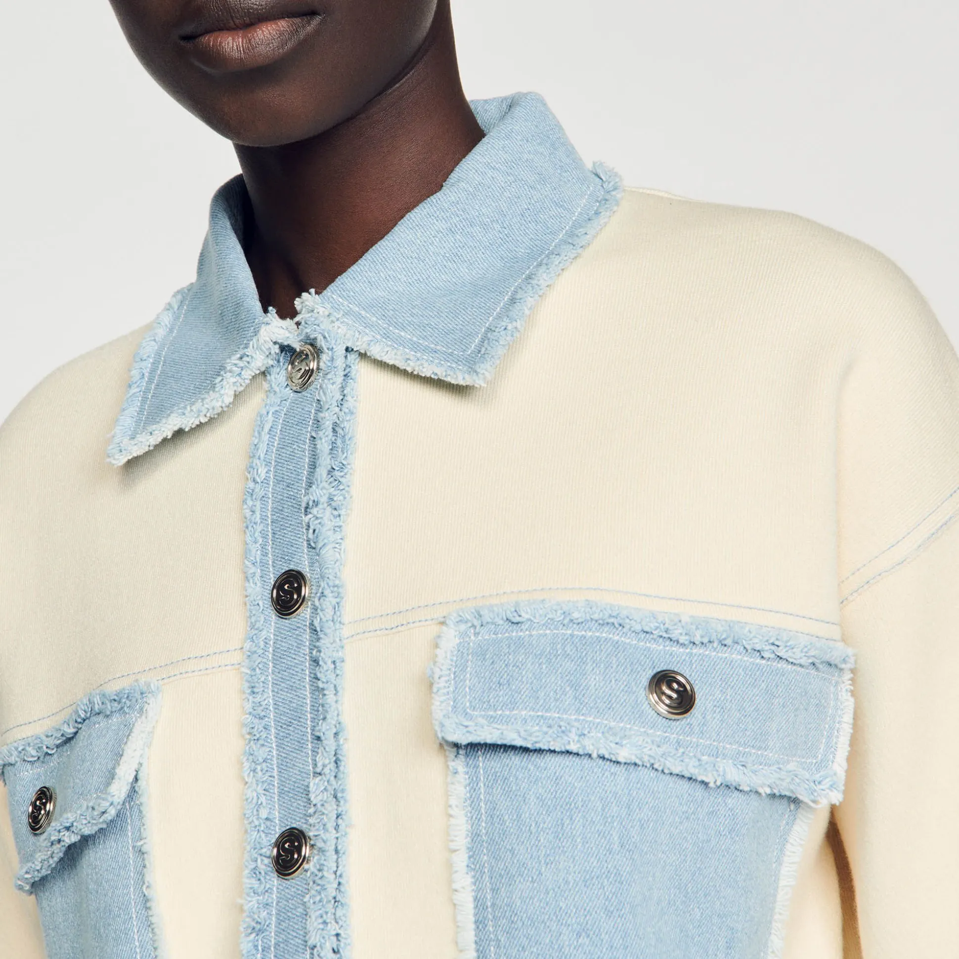 cardiga_oversize_de_dois__2.webp Sandro Paris Cardiga Oversize De Dois Materiais-Mulheres Suéteres E Cardigans