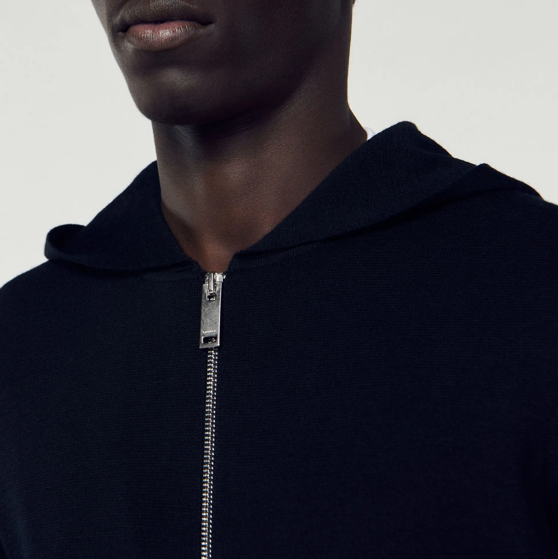 cardigan_com_capuz_e_zipe_2-1.webp Sandro Paris Cardigan Com Capuz E Ziper-Homem Suéteres E Coletes