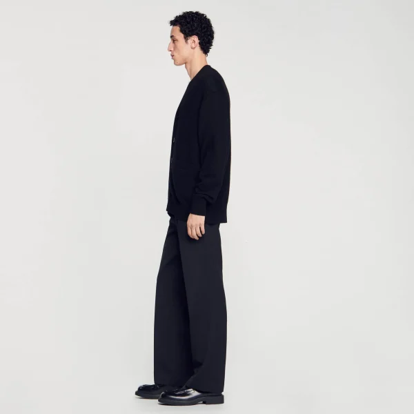 Sandro Paris Cardigan De Iaque-Homem Suéteres E Coletes