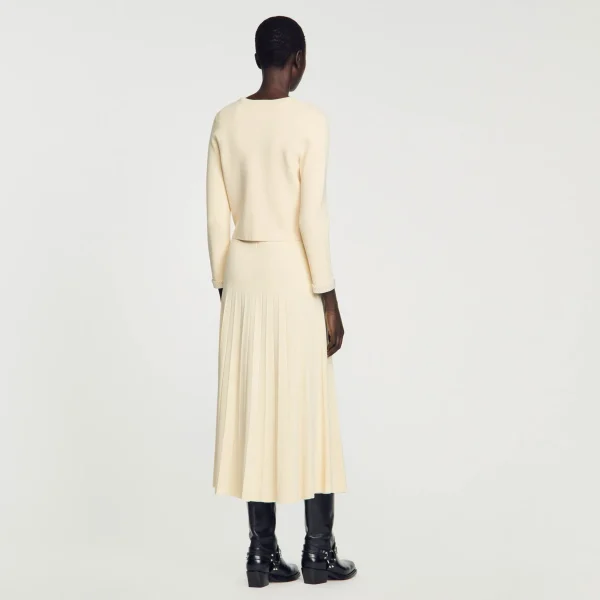 Sandro Paris Cardigan Embelezado Com Pedra-Mulheres Conjuntos