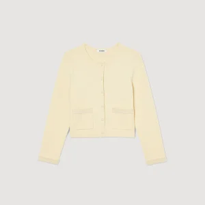Sandro Paris Cardigan Embelezado Com Pedra-Mulheres Conjuntos