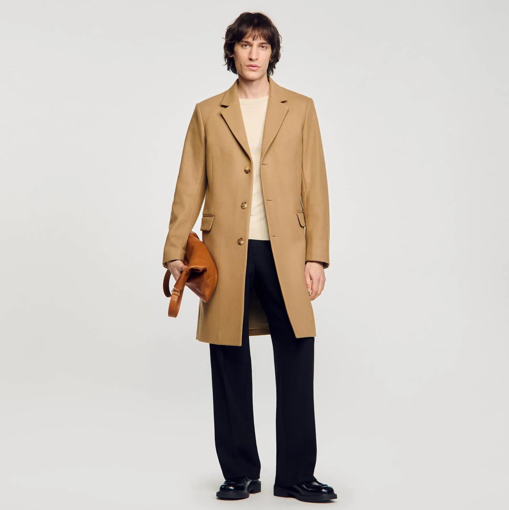 casaco_de_pano_de_la_0.webp Sandro Paris Casaco De Pano De La-Homem Casacos E Jaquetas