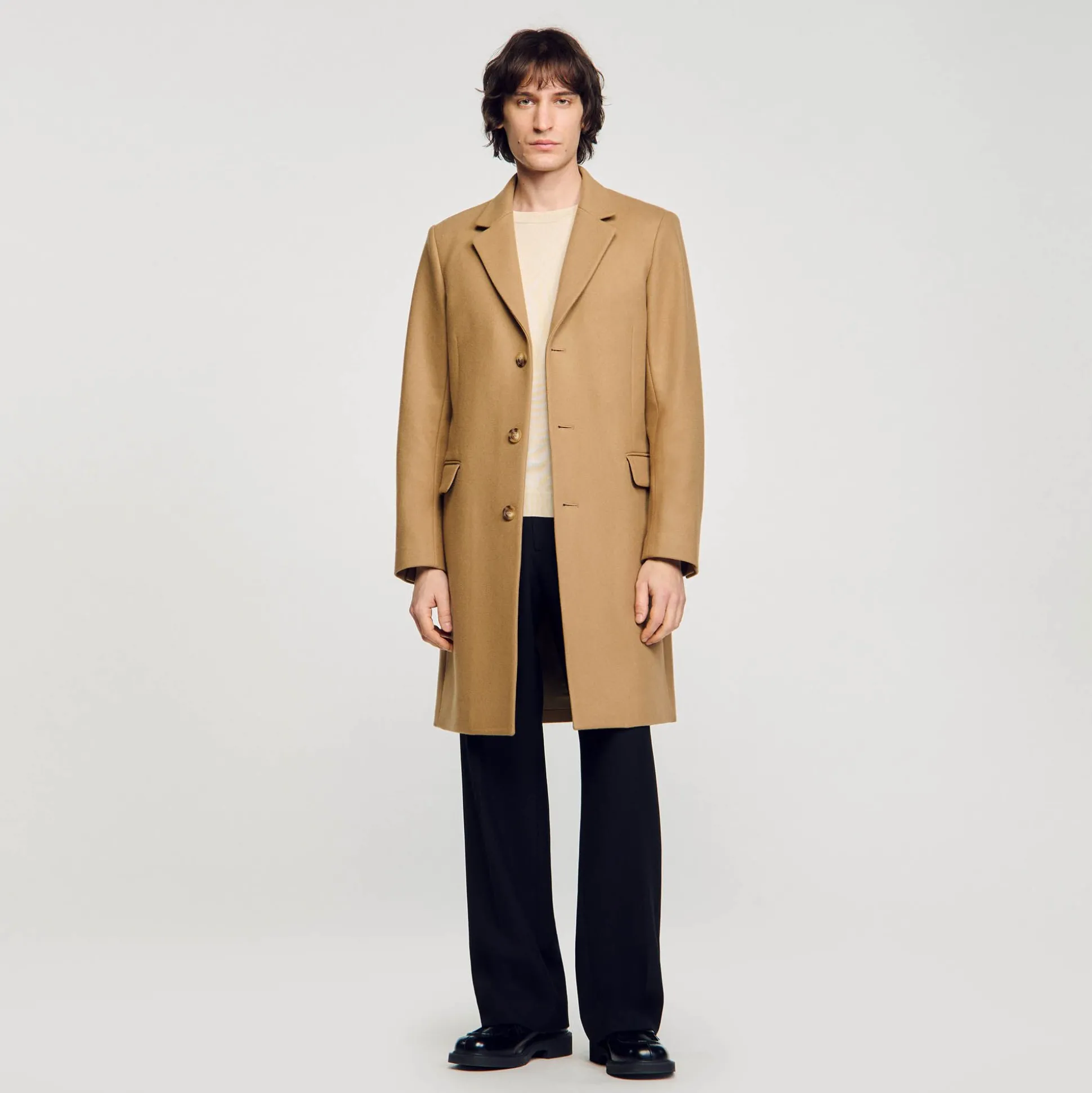 casaco_de_pano_de_la_1.webp Sandro Paris Casaco De Pano De La-Homem Casacos E Jaquetas