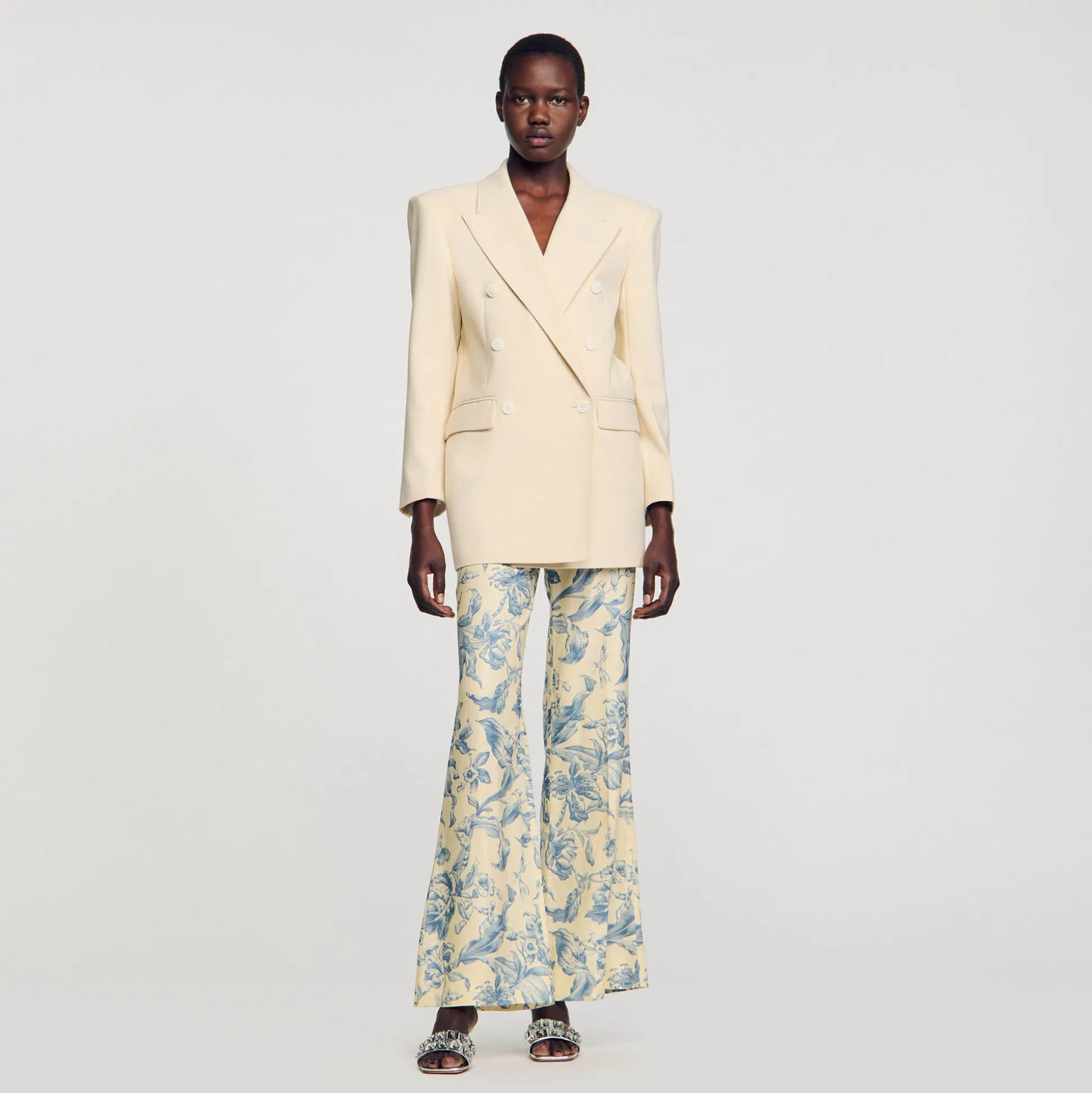 jaqueta_de_alfaiataria_tr_1.webp Sandro Paris Jaqueta De Alfaiataria Trespassada-Mulheres Jaquetas E Jaquetas