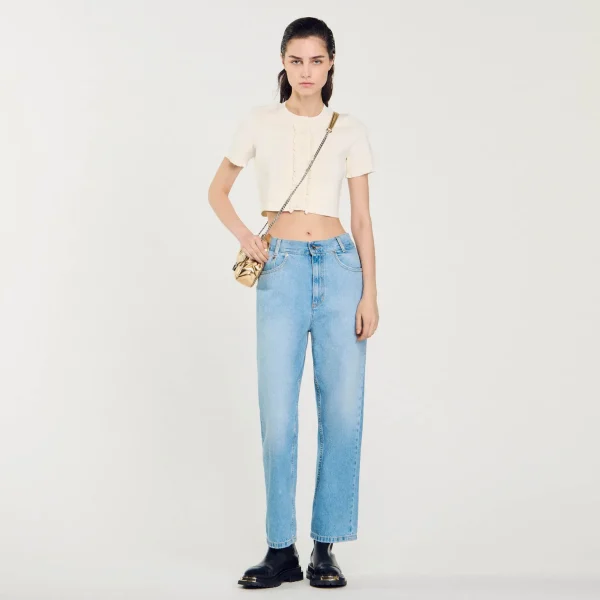 Sandro Paris Jeans Retos De Cintura Baixa-Mulheres Vaqueiros