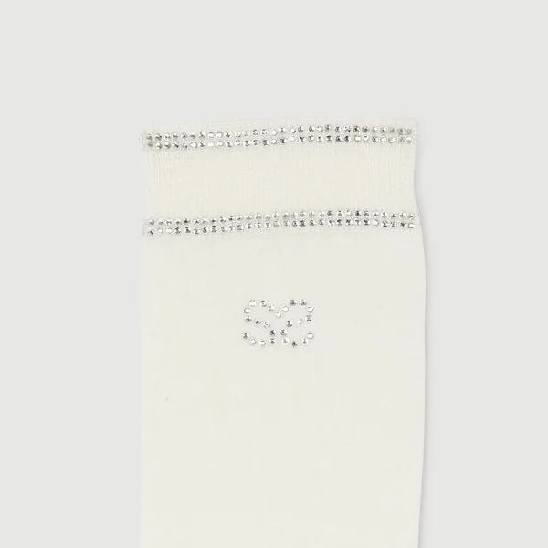 Sandro Paris Meias Com Strass-Mulheres Meias
