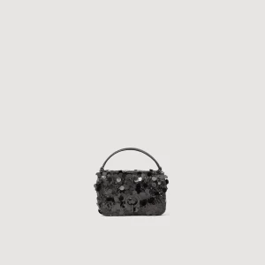 Sandro Paris Mini Bolsa Yza Com Lantejoulas-Mulheres Bolsas De Ombro