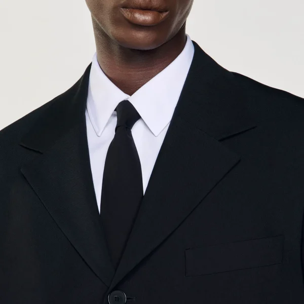 Sandro Paris Paleto Grande-Homem Ternos E Smokings