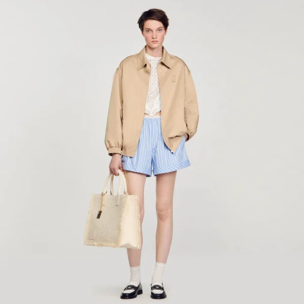 Sandro Paris Parka Curta-Mulheres Casacos