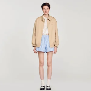 Sandro Paris Parka Curta-Mulheres Casacos