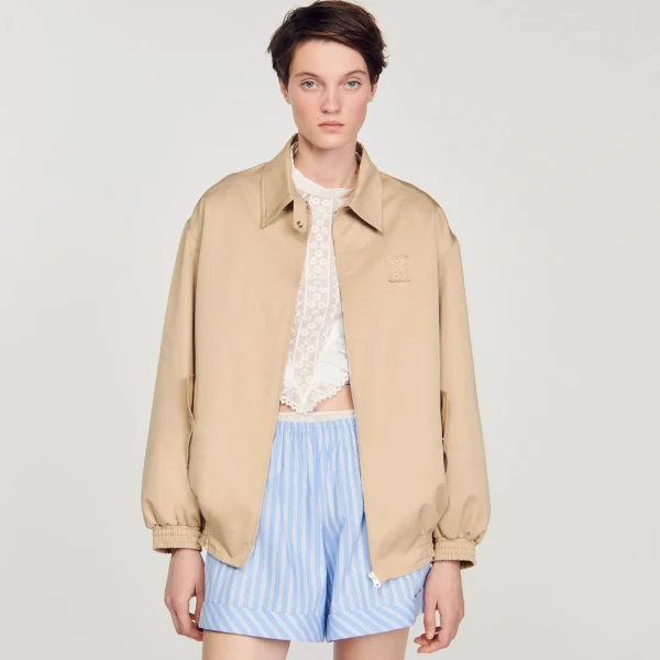 Sandro Paris Parka Curta-Mulheres Casacos