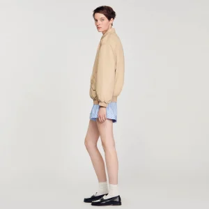 Sandro Paris Parka Curta-Mulheres Casacos
