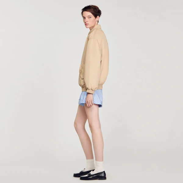 Sandro Paris Parka Curta-Mulheres Casacos