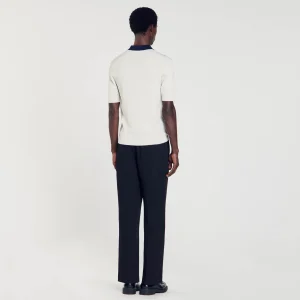 Sandro Paris Polo Bicolor-Homem Camisetas E Pólos