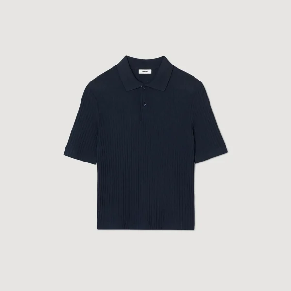 Sandro Paris Polo De Algodao-Homem Camisetas E Pólos