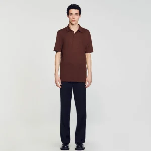 Sandro Paris Polo De Linho-Homem Camisetas E Pólos