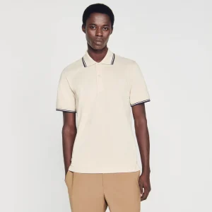 Sandro Paris Polo Pique De Algodao-Homem Camisetas E Pólos