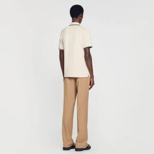 Sandro Paris Polo Pique De Algodao-Homem Camisetas E Pólos