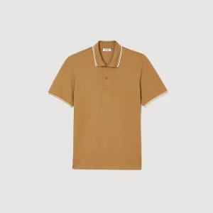 Sandro Paris Polo Pique De Algodao-Homem Camisetas E Pólos