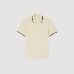 Sandro Paris Polo Pique De Algodao-Homem Camisetas E Pólos