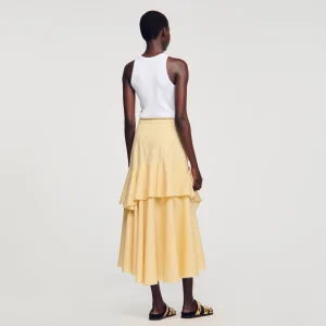 Sandro Paris Saia Longa Assimetrica-Mulheres Saias E Shorts