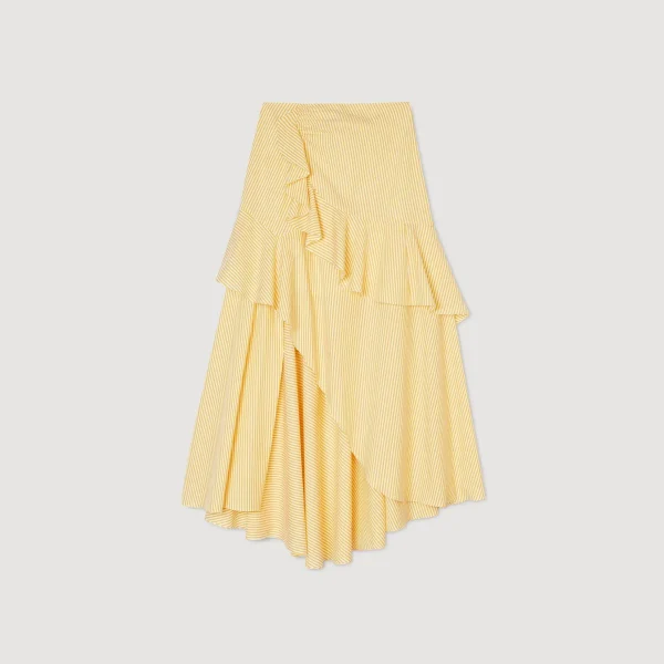 Sandro Paris Saia Longa Assimetrica-Mulheres Saias E Shorts