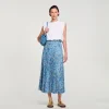 Sandro Paris Saia Longa Fluida Com Estampa Floral-Mulheres Saias E Shorts