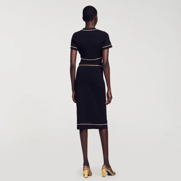 Sandro Paris Saia Midi Com Strass-Mulheres Conjuntos