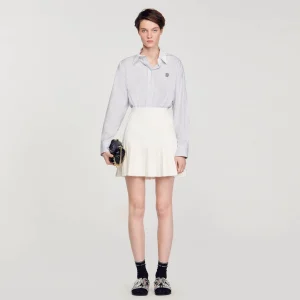 Sandro Paris Saia Plissada-Mulheres Saias E Shorts