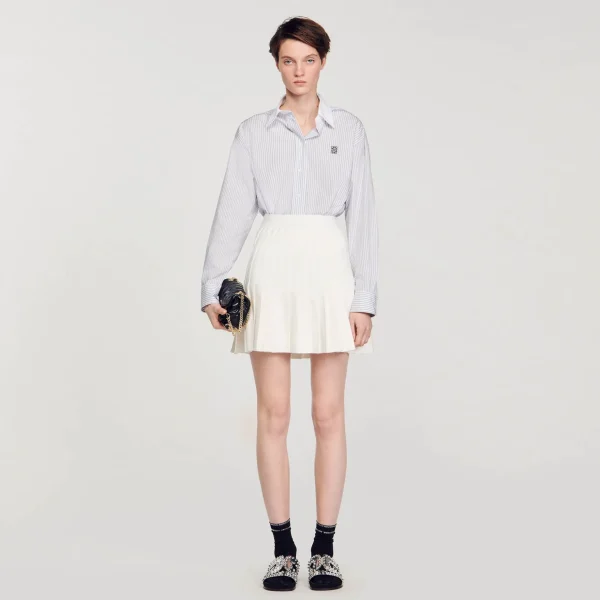 Sandro Paris Saia Plissada-Mulheres Saias E Shorts