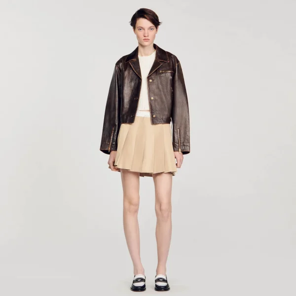 Sandro Paris Saia Plissada-Mulheres Saias E Shorts
