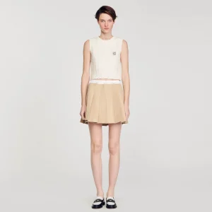 Sandro Paris Saia Plissada-Mulheres Saias E Shorts