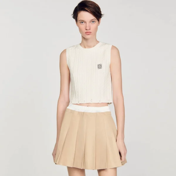 Sandro Paris Saia Plissada-Mulheres Saias E Shorts