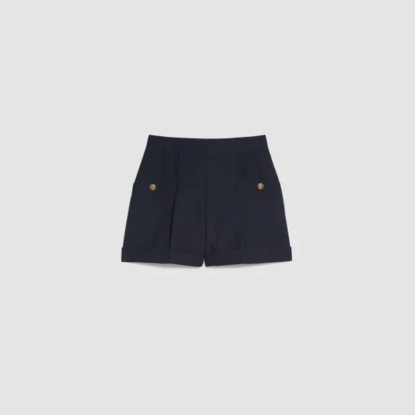 Sandro Paris Shorts Com Bainha-Mulheres Saias E Shorts