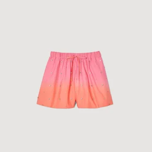 Sandro Paris Shorts Com Strass-Mulheres Conjuntos