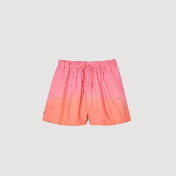 Sandro Paris Shorts Com Strass-Mulheres Conjuntos