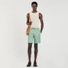 Sandro Paris Shorts De Algodao-Homem Calças E Bermudas
