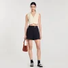 Sandro Paris Shorts De Gabardina-Mulheres Saias E Shorts