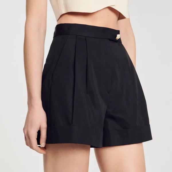 Sandro Paris Shorts De Gabardina-Mulheres Saias E Shorts
