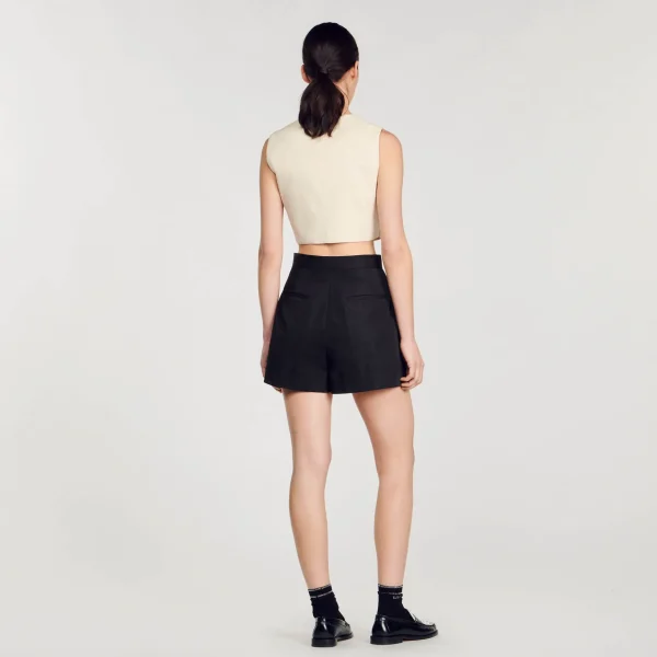 Sandro Paris Shorts De Gabardina-Mulheres Saias E Shorts