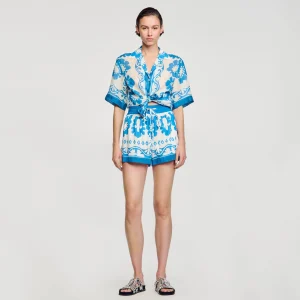 Sandro Paris Shorts Largos E Estampados-Mulheres Saias E Shorts