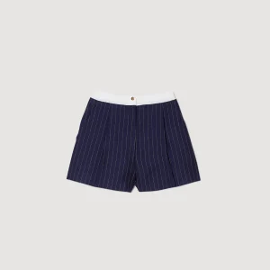 Sandro Paris Shorts Listrados-Mulheres Conjuntos